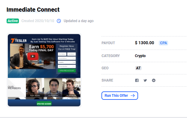 immediate connect scam cpa offers