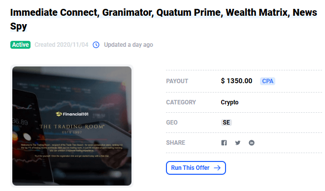 immediate scam detailled offers