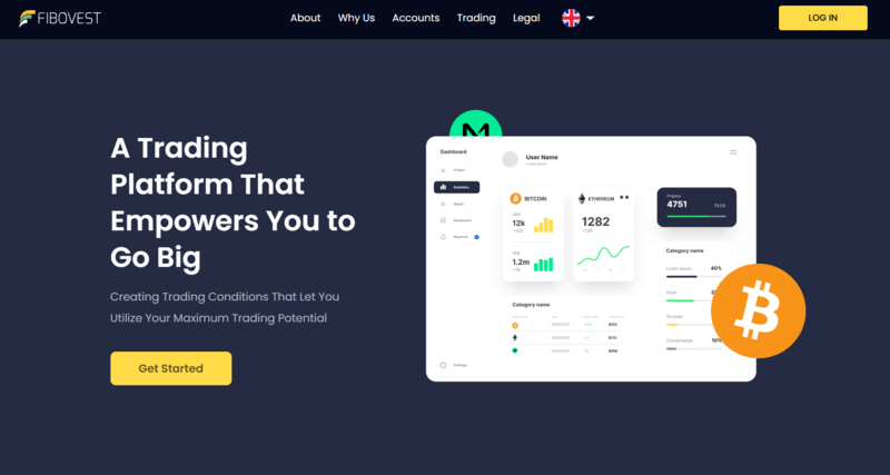 Fibovest homepage