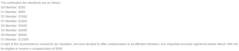 TSAI Exchange fees and compensation