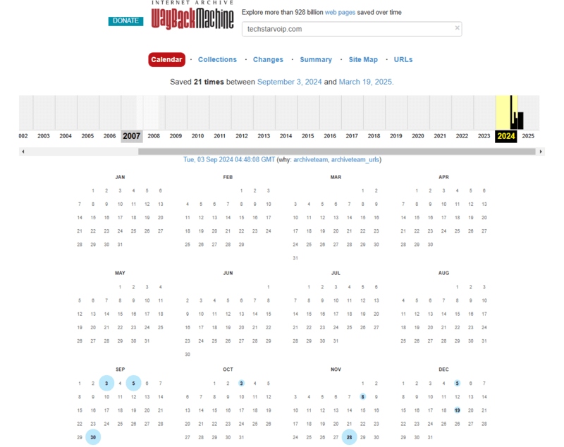 TSAI Exchange wayback machine