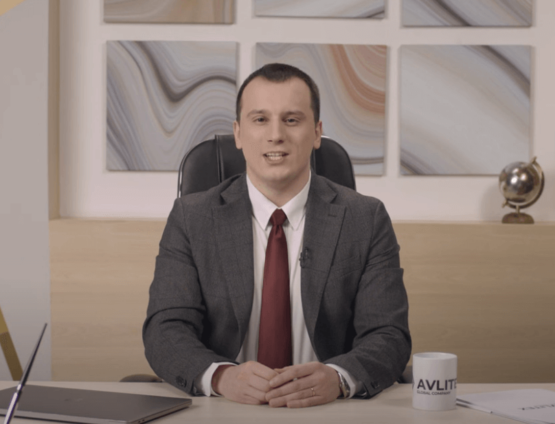 Avlitex video screenshot of alleged CEO, likely an actor.
